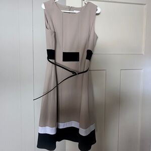 Calvin Klein belted dress